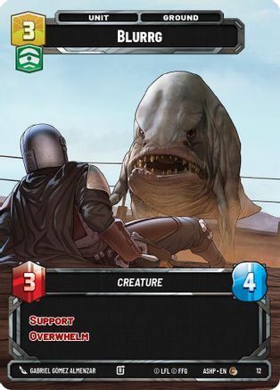 Blurrg (12) [Ashes of the Empire Weekly Play Promos] Star Wars: Unlimited Single Disney