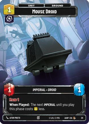 Mouse Droid (20) [Ashes of the Empire Weekly Play Promos] Star Wars: Unlimited Single Disney