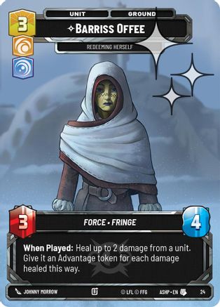 Barriss Offee (Foil) (24) [Ashes of the Empire Weekly Play Promos] Foil Star Wars: Unlimited Single Disney