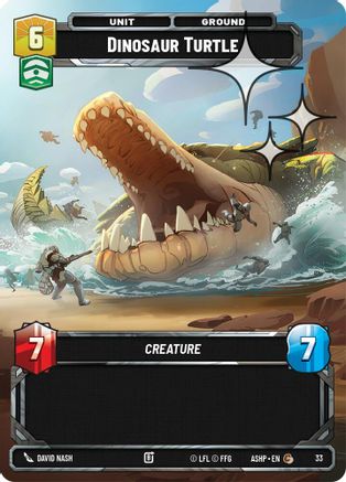 Dinosaur Turtle (Foil) (33) [Ashes of the Empire Weekly Play Promos] Foil Star Wars: Unlimited Single Disney