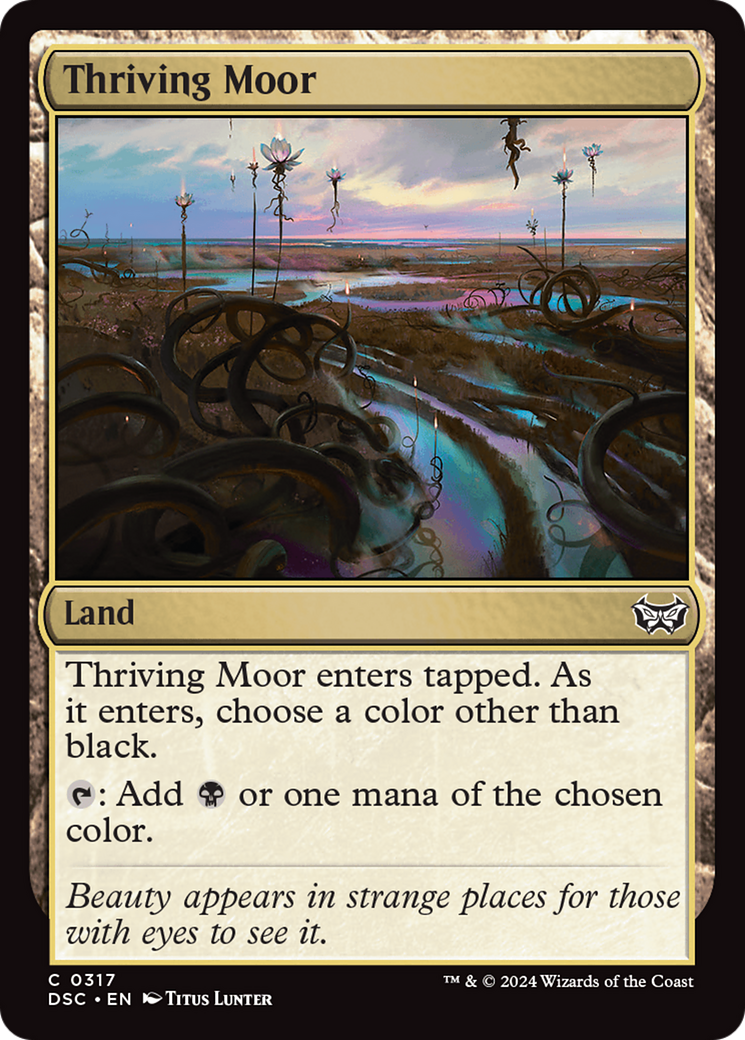 Thriving Moor (DSC-317) [Duskmourn: House of Horror Commander] MTG Single Wizards of the Coast