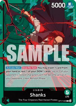 Shanks (020) (OP17-020)  [The World's Strongest Warriors]