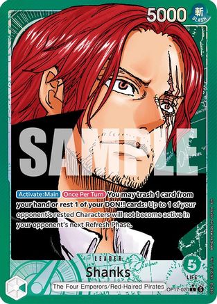 Shanks (020) (Alternate Art) (OP17-020)  [The World's Strongest Warriors] Foil
