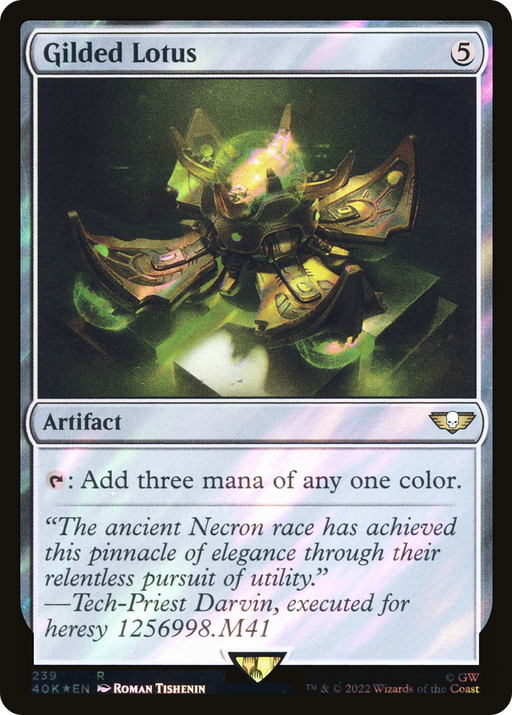 Gilded Lotus (40K-239★) [Warhammer 40,000 Commander] Foil MTG Single Wizards of the Coast