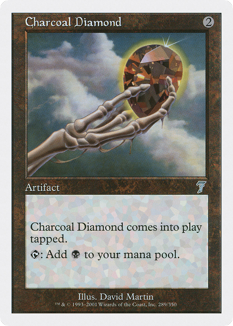 Charcoal Diamond (7ED-289) [Seventh Edition] MTG Single Wizards of the Coast