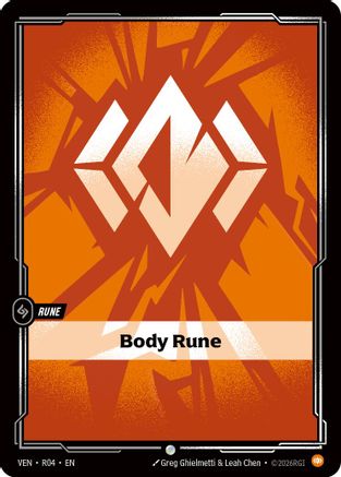 Body Rune (R04) [Vendetta] Riftbound Singles Riot Games