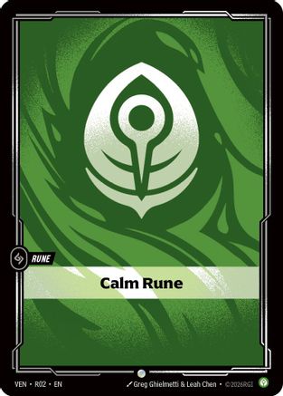 Calm Rune (R02) [Vendetta] Riftbound Singles Riot Games