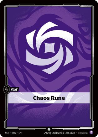 Chaos Rune (R05) [Vendetta] Riftbound Singles Riot Games