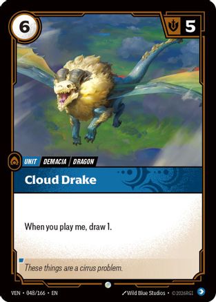 Cloud Drake (048/166) [Vendetta] Foil