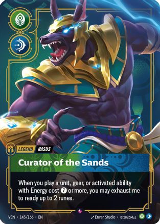 Nasus - Curator of the Sands (145/166) [Vendetta] Foil Riftbound Singles Riot Games