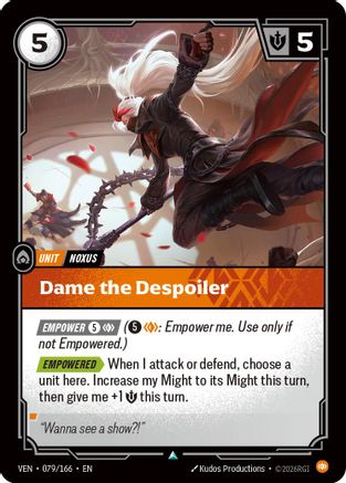 Dame the Despoiler (079/166) [Vendetta] Riftbound Singles Riot Games