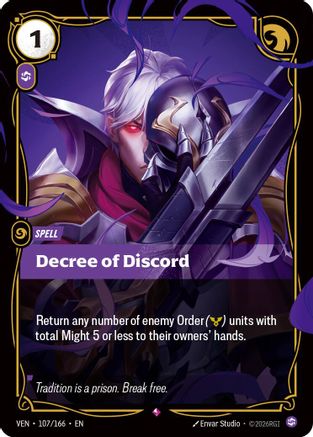 Decree of Discord (107/166) [Vendetta] Foil Riftbound Singles Riot Games