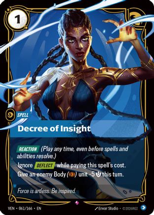 Decree of Insight (061/166) [Vendetta] Foil Riftbound Singles Riot Games