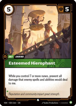 Esteemed Hierophant (025/166) [Vendetta] Foil