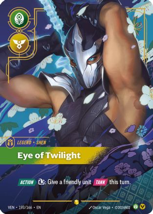 Shen - Eye of Twilight (Overnumbered) (193/166) [Vendetta] Foil Riftbound Singles Riot Games