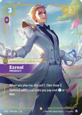 Ezreal, Prodigy (SP5/006) [Vendetta] Foil Riftbound Singles Riot Games