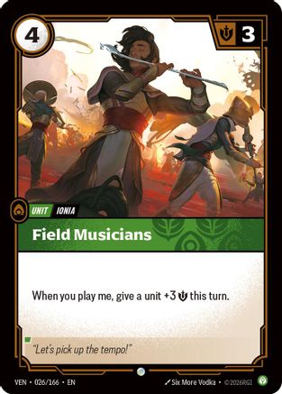 Field Musicians (026/166) [Vendetta] Riftbound Singles Riot Games