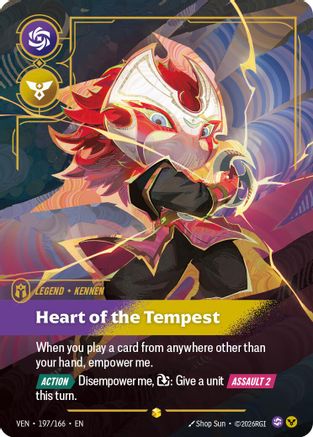 Yordle, Kennen - Heart of the Tempest (Overnumbered) (197/166) [Vendetta] Foil Riftbound Singles Riot Games