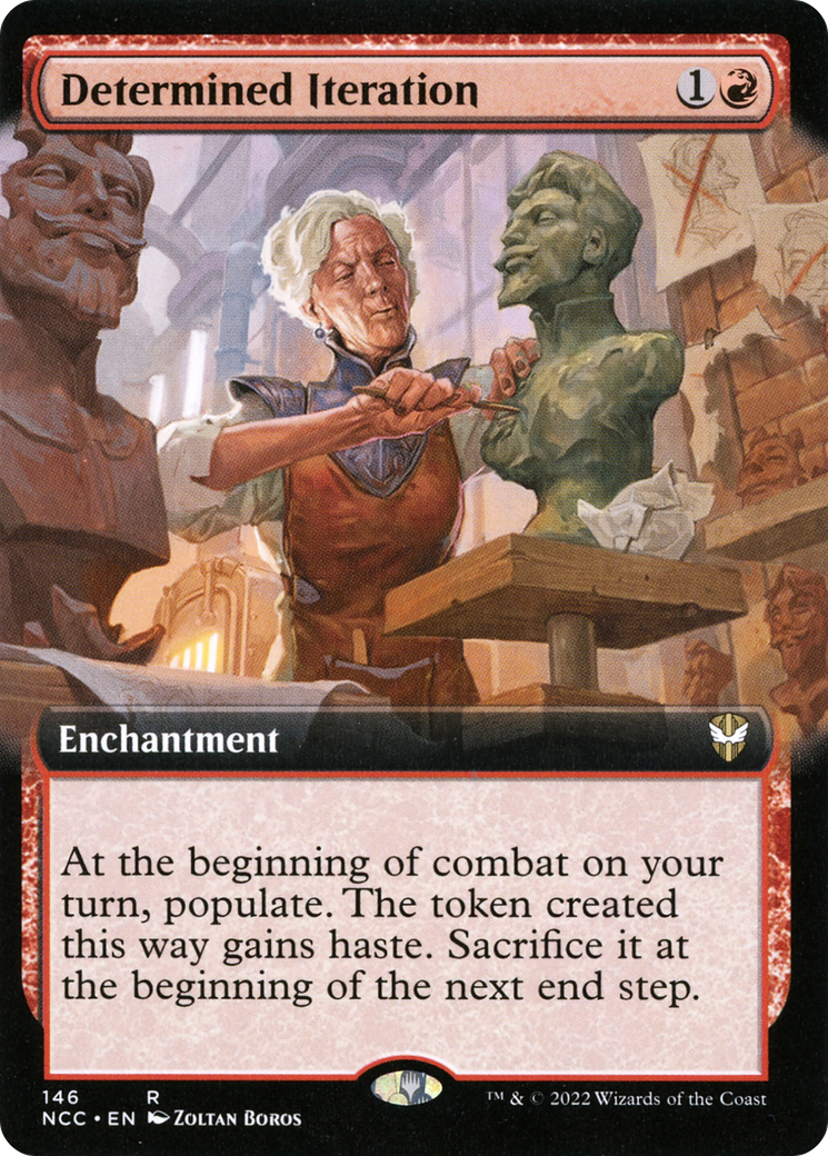 Determined Iteration (NCC-146) [New Capenna Commander] (Extended Art) MTG Single Wizards of the Coast