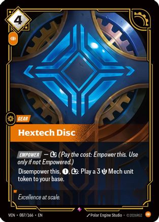Hextech Disc (087/166) [Vendetta] Foil Riftbound Singles Riot Games
