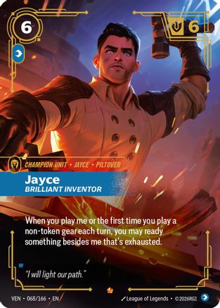 Jayce, Brilliant Inventor (068/166) [Vendetta] Foil Riftbound Singles Riot Games