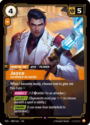 Jayce, Hammer in Hand (088/166) [Vendetta] Foil Riftbound Singles Riot Games
