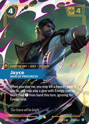 Jayce, Man of Progress (175/166) [Vendetta] Foil Riftbound Singles Riot Games