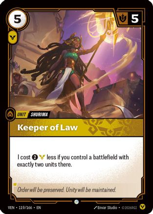 Keeper of Law (119/166) [Vendetta] Foil