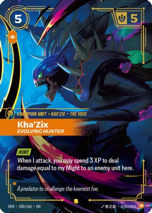 Kha'Zix, Evolving Hunter (180/166) [Vendetta] Foil Riftbound Singles Riot Games