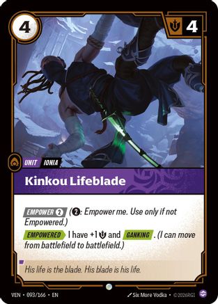 Kinkou Lifeblade (093/166) [Vendetta] Foil