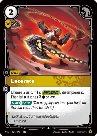 Lacerate (127/166) [Vendetta] Foil