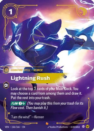 Lightning Rush (156/166) [Vendetta] Foil Riftbound Singles Riot Games