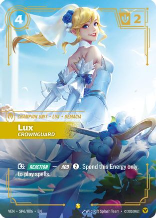 Lux, Crownguard (SP6/006) [Vendetta] Foil Riftbound Singles Riot Games
