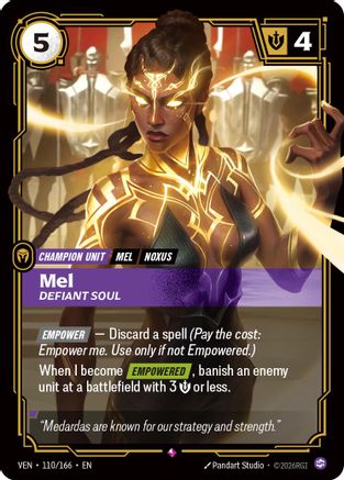 Mel, Defiant Soul (110/166) [Vendetta] Foil Riftbound Singles Riot Games