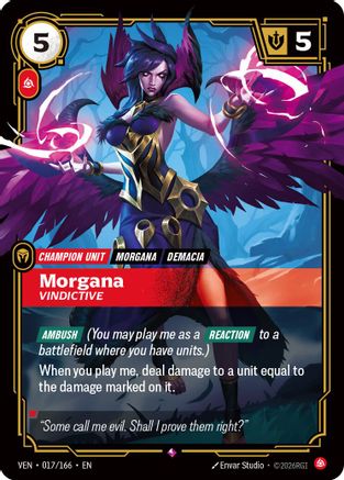 Morgana, Vindictive (017/166) [Vendetta] Foil Riftbound Singles Riot Games