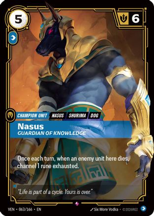 Nasus, Guardian of Knowledge (063/166) [Vendetta] Foil Riftbound Singles Riot Games