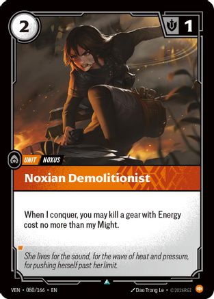 Noxian Demolitionist (080/166) [Vendetta] Foil Riftbound Singles Riot Games