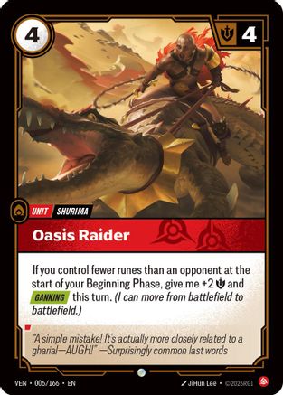 Oasis Raider (006/166) [Vendetta] Foil