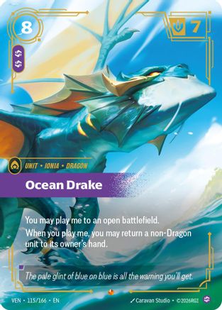 Ocean Drake (115/166) [Vendetta] Foil Riftbound Singles Riot Games