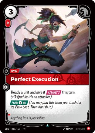 Perfect Execution (012/166) [Vendetta] Foil