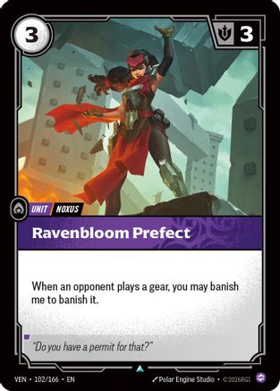 Ravenbloom Prefect (102/166) [Vendetta] Foil