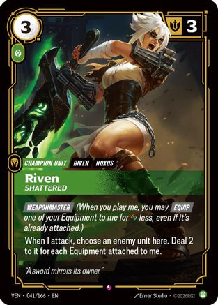 Riven, Shattered (041/166) [Vendetta] Foil Riftbound Singles Riot Games
