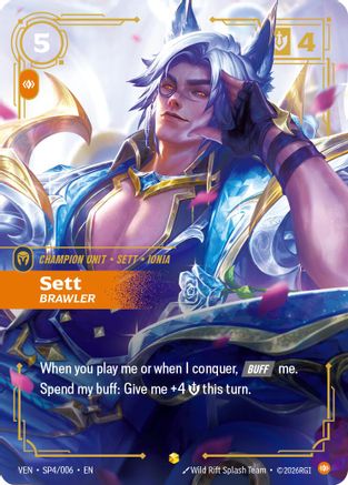 Sett, Brawler (SP4/006) [Vendetta] Foil Riftbound Singles Riot Games