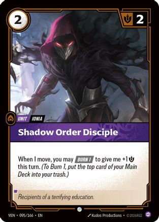 Shadow Order Disciple (095/166) [Vendetta] Foil