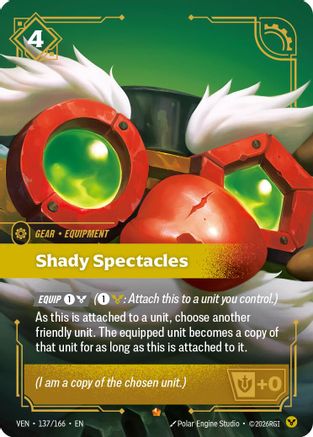 Shady Spectacles (137/166) [Vendetta] Foil Riftbound Singles Riot Games