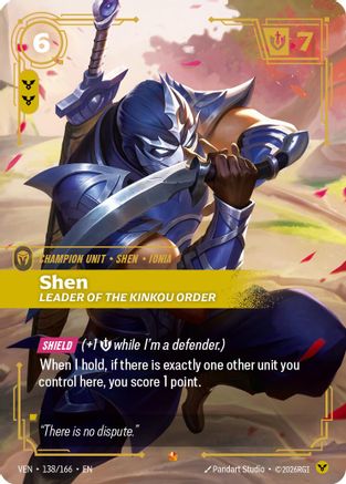 Shen, Leader of the Kinkou Order (138/166) [Vendetta] Foil Riftbound Singles Riot Games