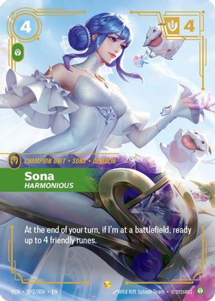 Sona, Harmonious (SP2/006) [Vendetta] Foil Riftbound Singles Riot Games
