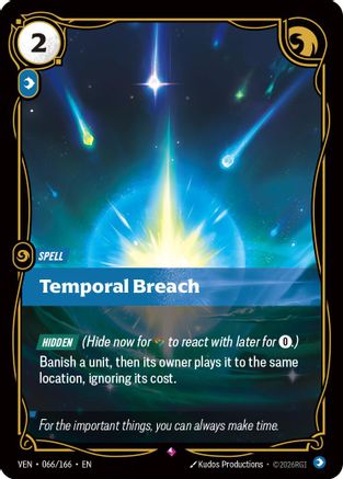 Temporal Breach (066/166) [Vendetta] Foil Riftbound Singles Riot Games