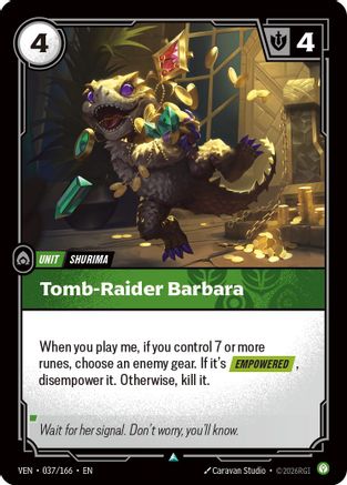 Tomb-Raider Barbara (037/166) [Vendetta] Foil