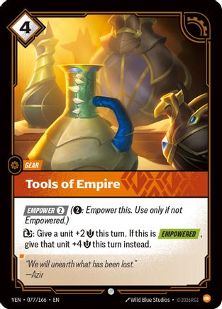 Tools of Empire (077/166) [Vendetta] Foil Riftbound Singles Riot Games